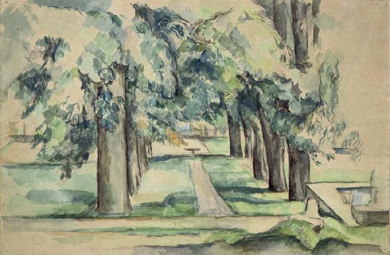 Paul Cezanne Avenue of Chestnut Trees at Jas de Bouffan China oil painting art